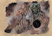 Dragon and wolf galaxy